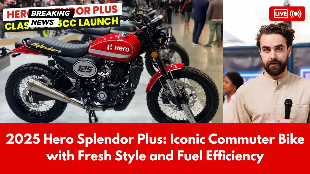 2025 Hero Splendor Plus Iconic Commuter Bike with Fresh Style and Fuel Efficiency