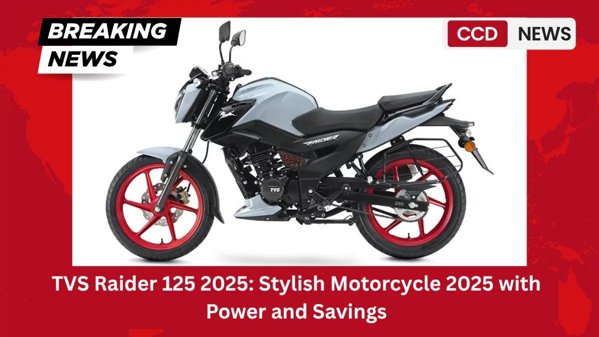 TVS Raider 125 2025 Stylish Motorcycle 2025 with Power and Savings