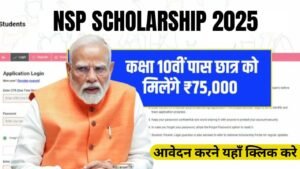 कक्षा 10वीं पास छात्र को मिलेंगे ₹75,000 की सहायता यहां करें  NSP Scholarship 2025 के लिए आवेदन 